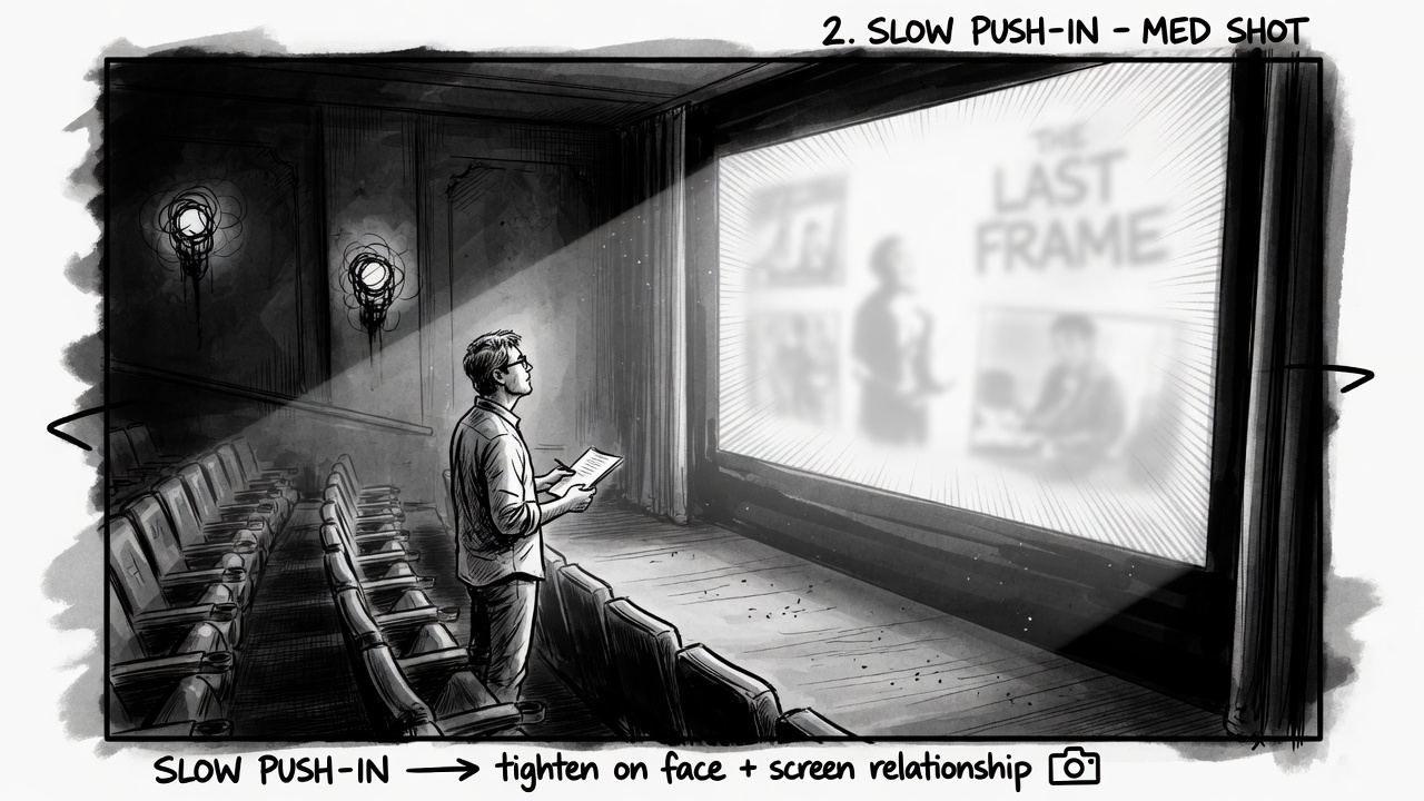 Theater view that shows the action