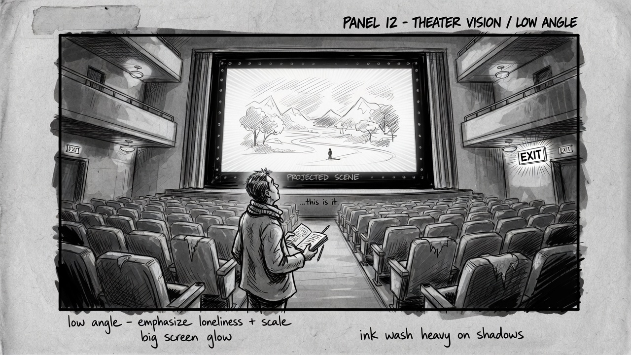 Theater view that sets the place